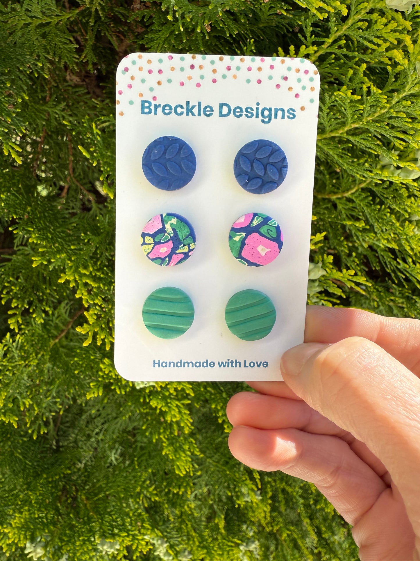 3 pack of studs - assorted