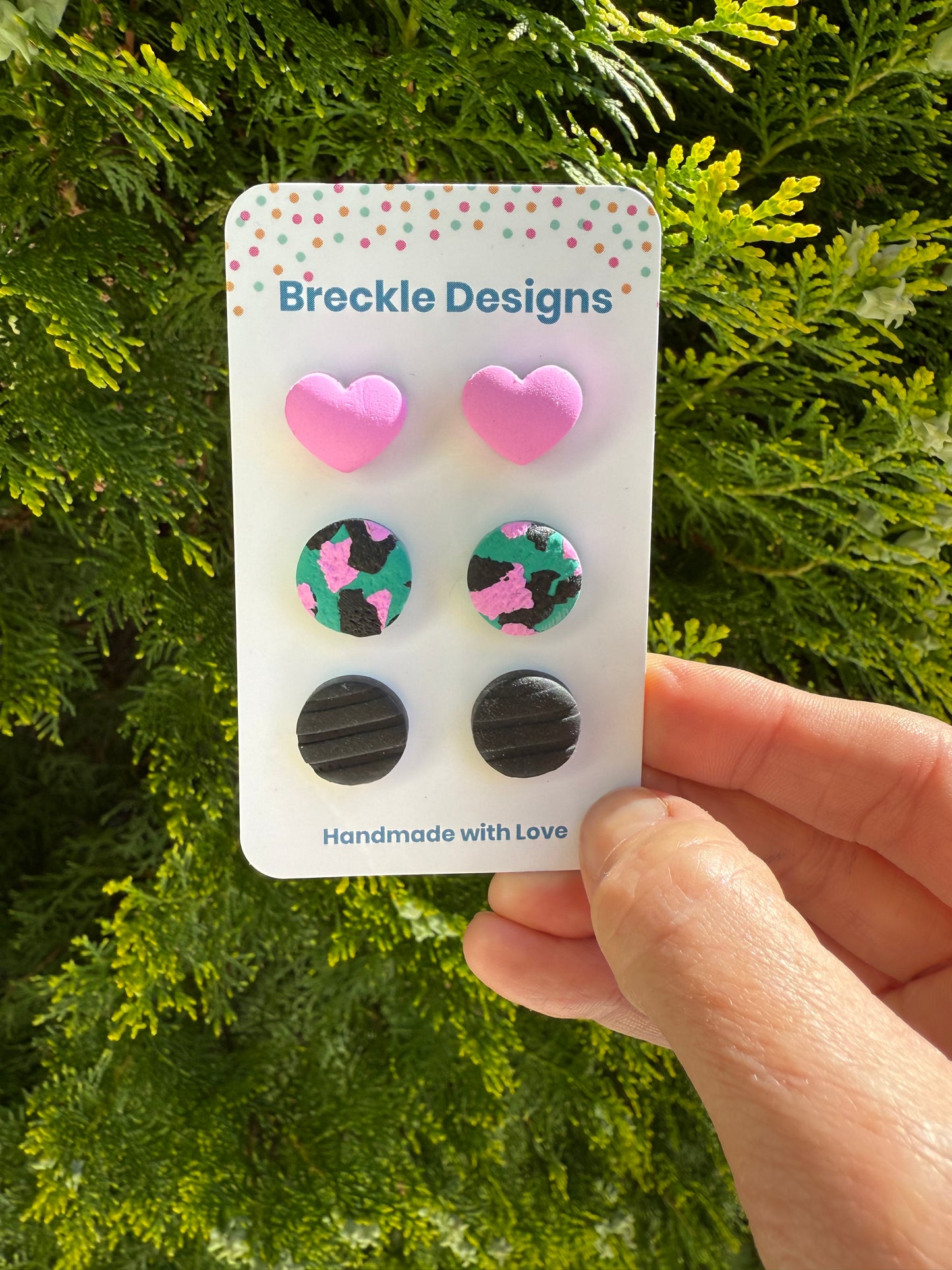 3 pack of studs - assorted