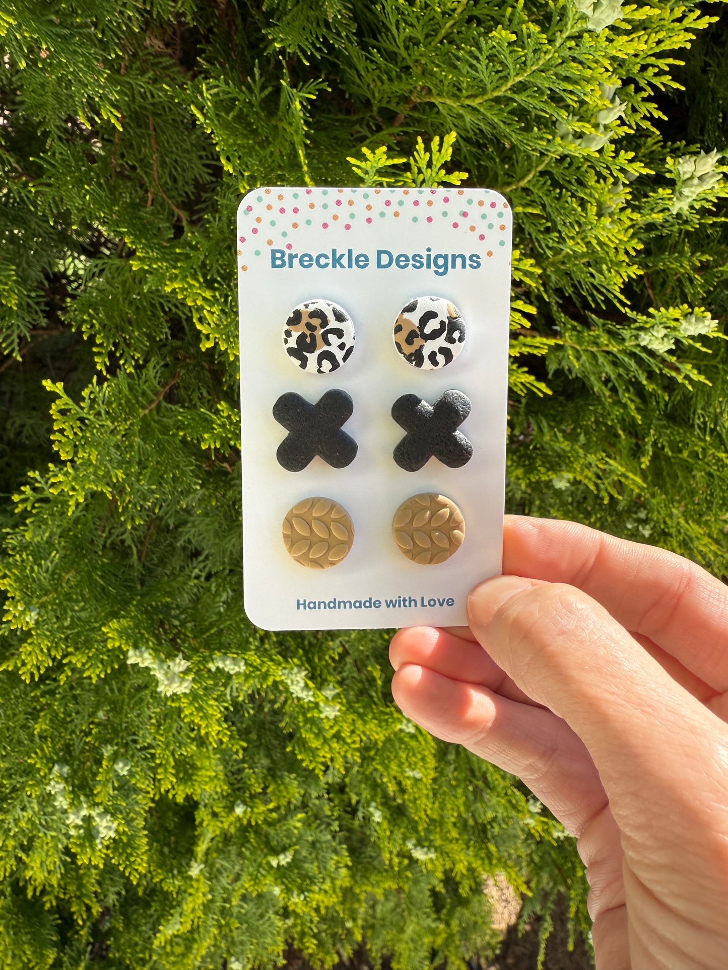 3 pack of studs - assorted