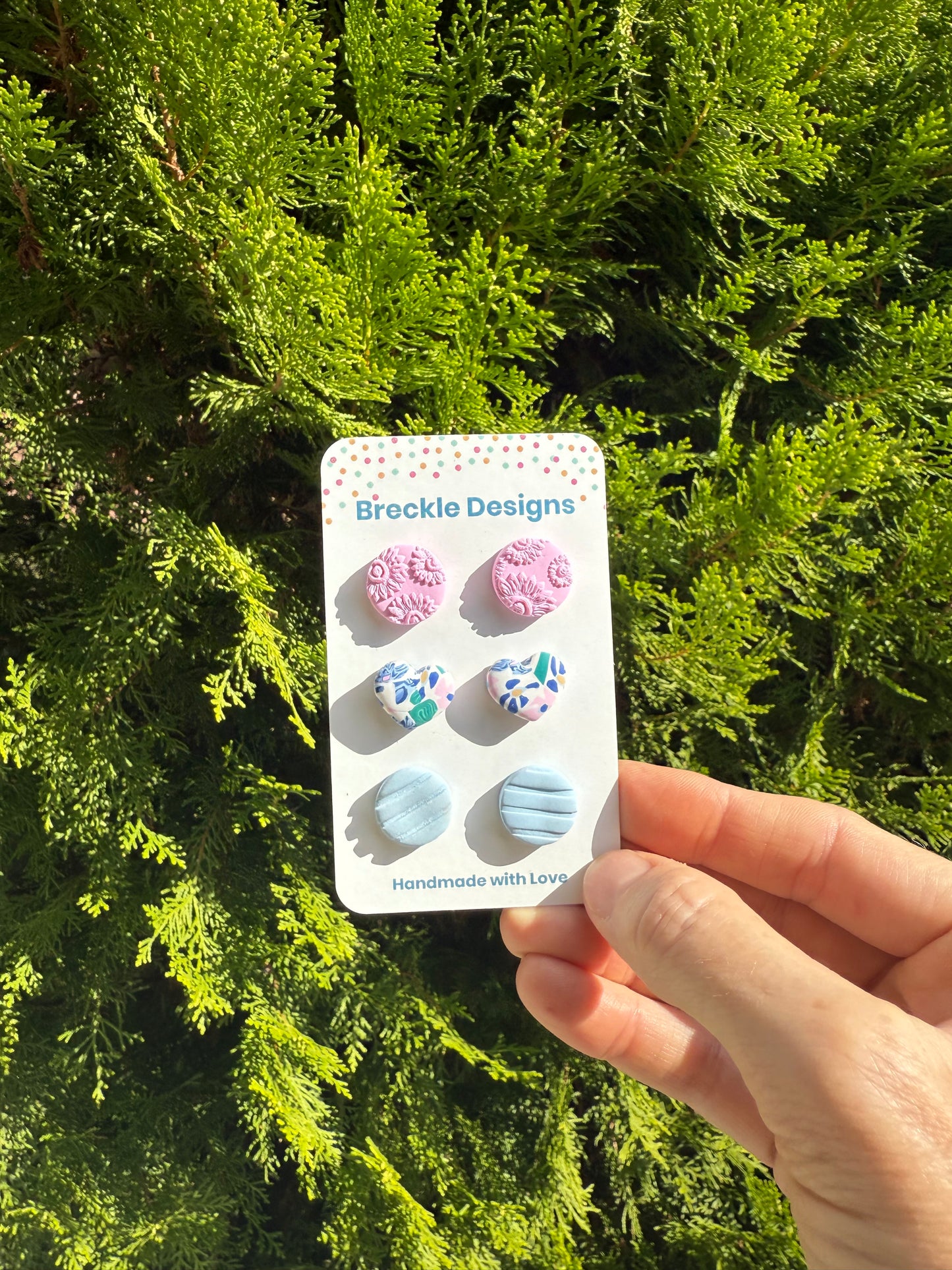 3 pack of studs - assorted