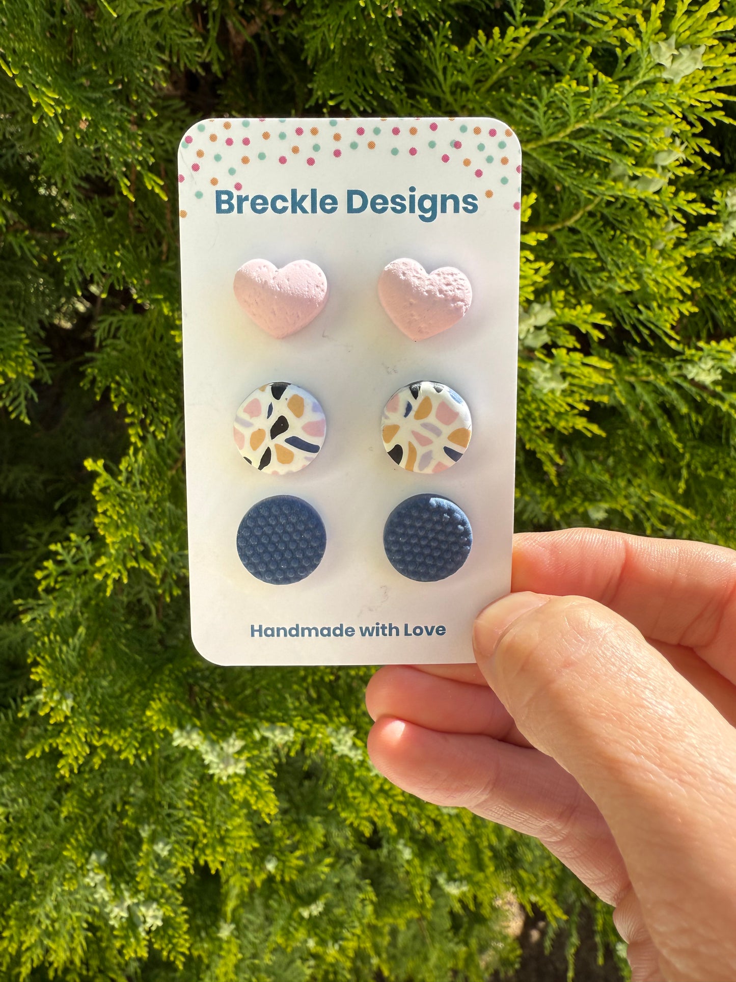 3 pack of studs - assorted