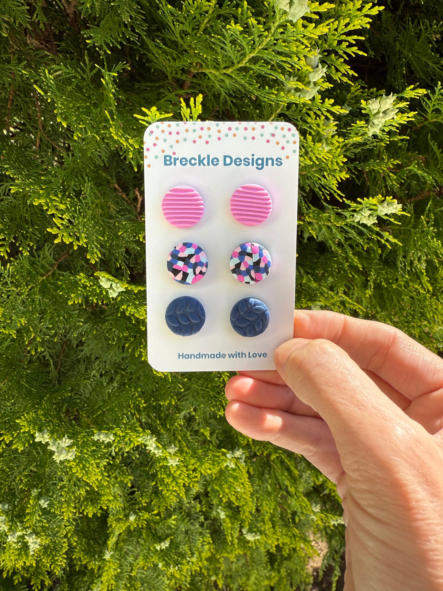 3 pack of studs - assorted