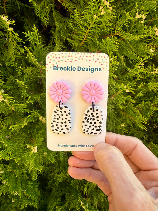 Flower Drops - Polka Dot Pink