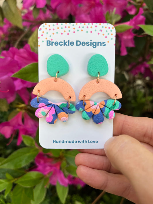 Lucy Dangle Earrings (small) - Aloha Blooms