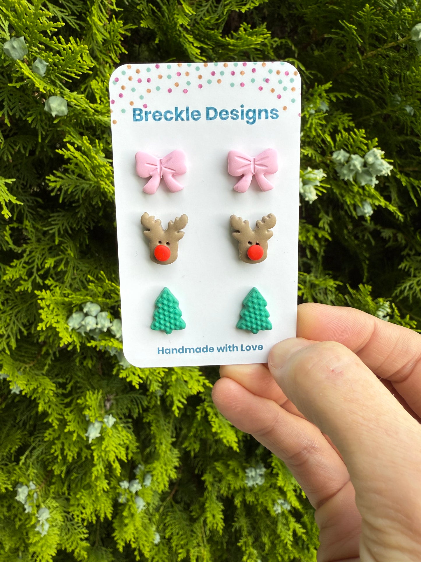 Christmas 3 pack of Studs