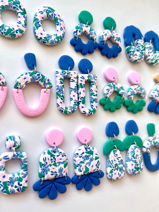Ady - Large Statement Studs - Secret Garden